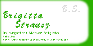 brigitta strausz business card